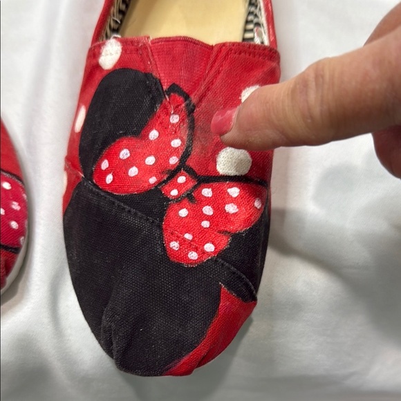 Minnie Mouse Disney Hand-Painted Women’s Shoes, size 8, snacks theme, Preowned - Picture 13 of 16